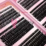 Gene false  smocuri Beautyful Eyelash DUO 30-80D de D /0,15 /8-16mm PINK-600 + 1 Penseta metalica